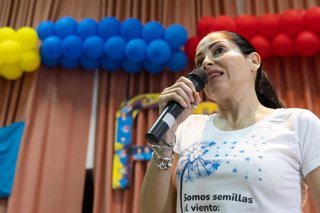 Archivo - La excandidata presidencial ecuatoriana Luisa González  (archivo)