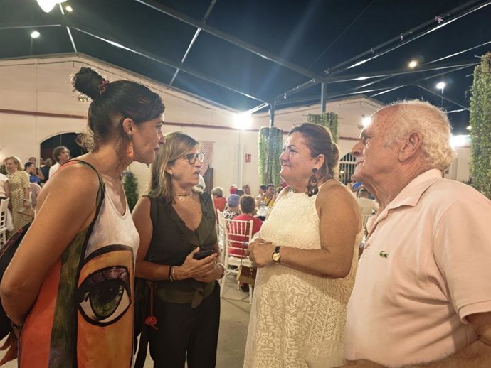 La portavoz adjunta de Con Málaga, Toni Morillas, en la Feria de Málaga.