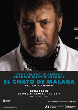 Imagen del cartel del espectáculo de El Chato de Málaga.