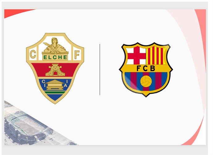 Onces Iniciales probables: Elche - Barcelona: resumen y estadísticas del partido de la jornada 2 de LaLiga EA Sports