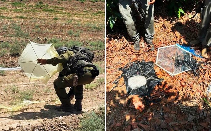 Pipa lançada da Faixa de Gaza em direção ao território israelense