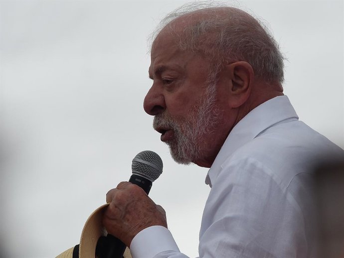 August 22, 2026, Rio De Janeiro, Rio De Janeiro, Brazil: Rio de Janeiro, Brazil, August 22 , 2026 : Brazilian President Luiz Inácio Lula da Silva, who is running for re-election, held his first major campaign rally in the state of Rio de Janeiro on Saturd