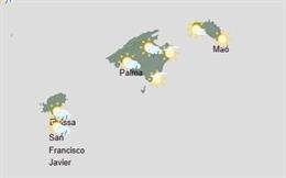 El tiempo hoy, lunes 24 de agosto, en Baleares.