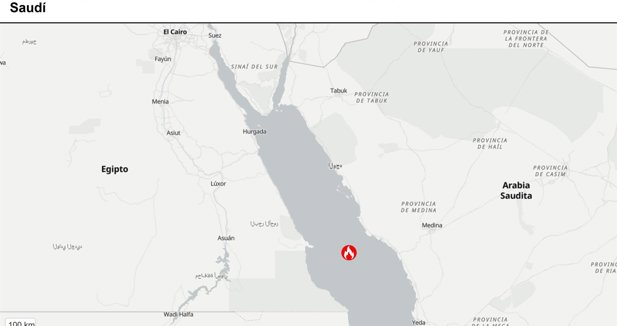 Registrado un incendio en un petrolero tras ser alcanzado por un proyectil frente a las costas de Arabia Saudí