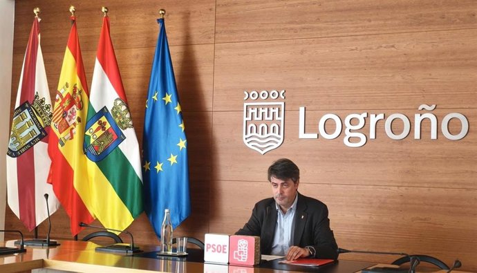 Archivo - Luis Alonso, portavoz del PSOE en el Ayuntamiento de Logroño