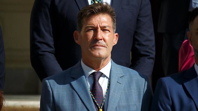 El portavoz del grupo municipal Vox Málaga, Antonio Alcázar, en una imagen de archivo.