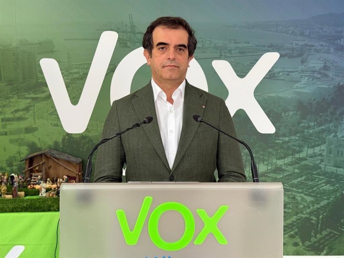 Archivo - Antonio Sevilla, presidente de Vox Málaga, en una imagen de archivo. 
