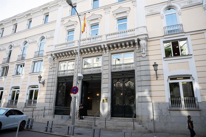 Archivo - Fachada de la sede del Consejo General del Poder Judicial (CGPJ), a 22 de junio de 2026, en Madrid (España).