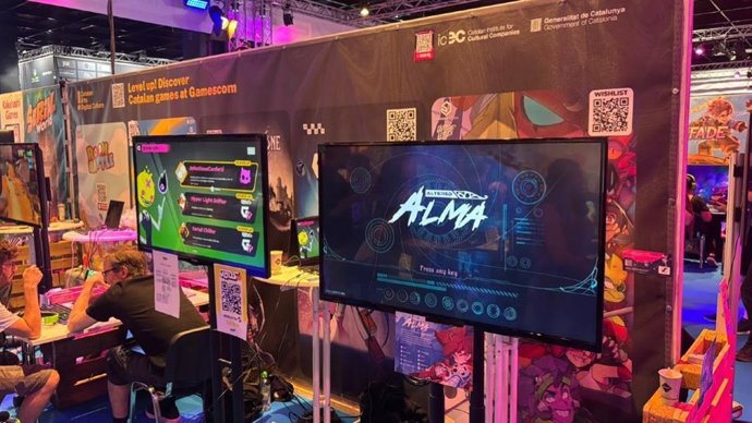Stand de l'ICEC en la fira de videojocs Gamescom l'any passat.