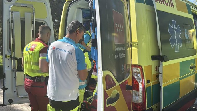 Accidente laboral en Parque Enrique Tierno Galván.