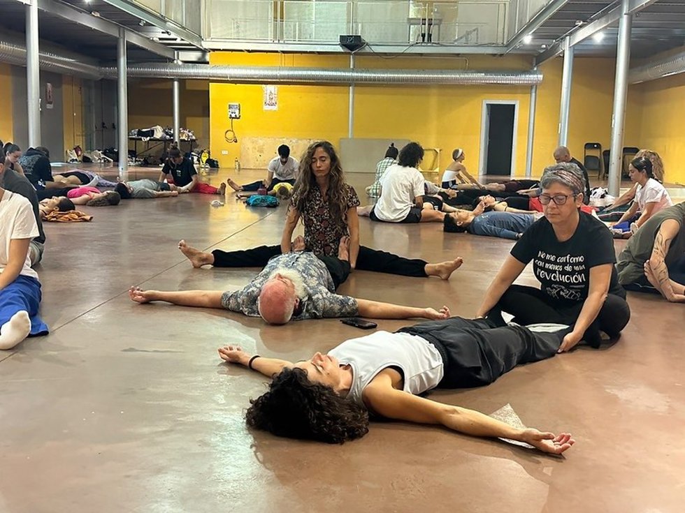 Una clase de la Escuela de Danza de la UNIA.