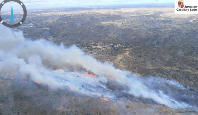 Incendio en Villalcampo.