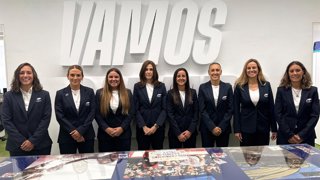 Las directoras de partido de Liga F Moeve ultiman la preparación para el inicio de la temporada 2026-27.