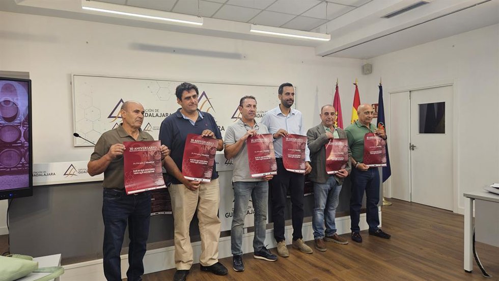 Rueda de prensa del presidente de la DO Mondéjar, Enrique Segovia.