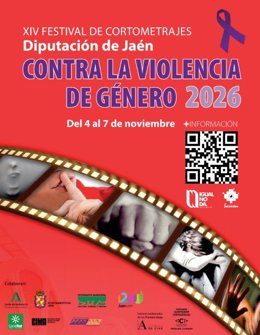 Cartel del XIV Festival de Cortometrajes contra la Violencia de Género.