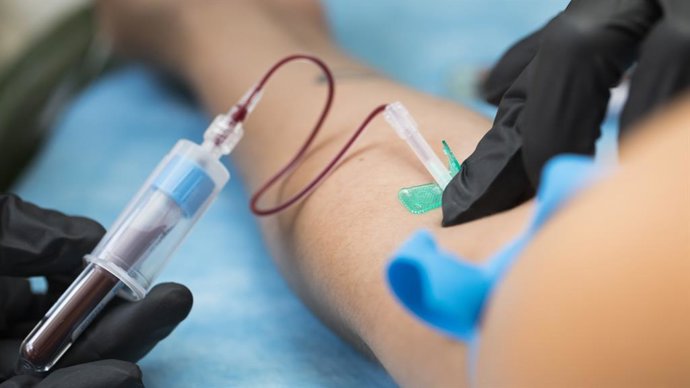 Archivo - Imagen de un análisis de sangre.