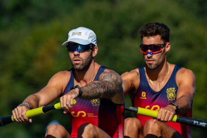 Los remeros españoles Javier García y Jaime Canalejo