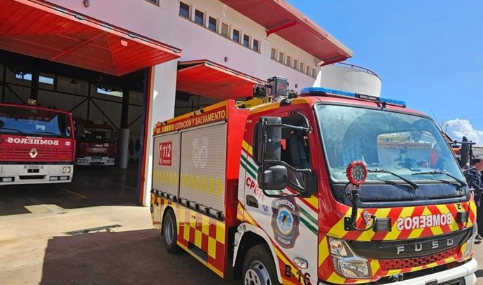 Archivo - Camión de bomberos en una imagen de archivo