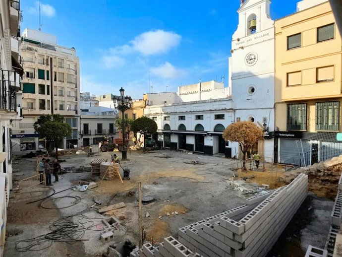 Obras de la calle La Mina y la Plaza del Cabildo de Alcalá