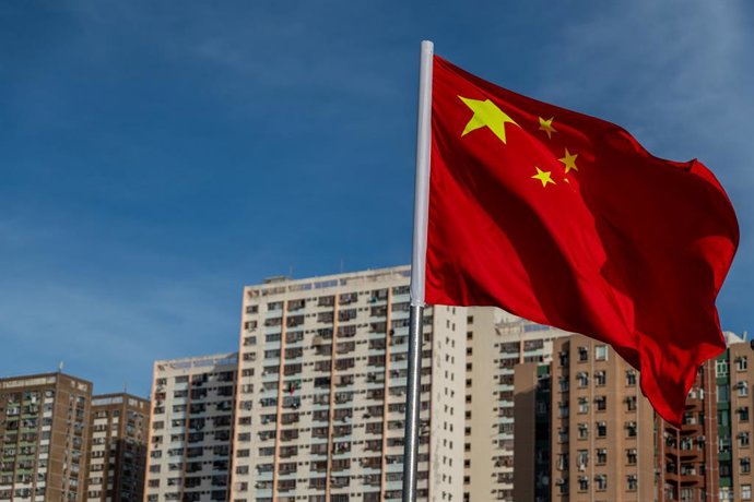 Archivo - Arquivo - Imagem de arquivo de uma bandeira da China.