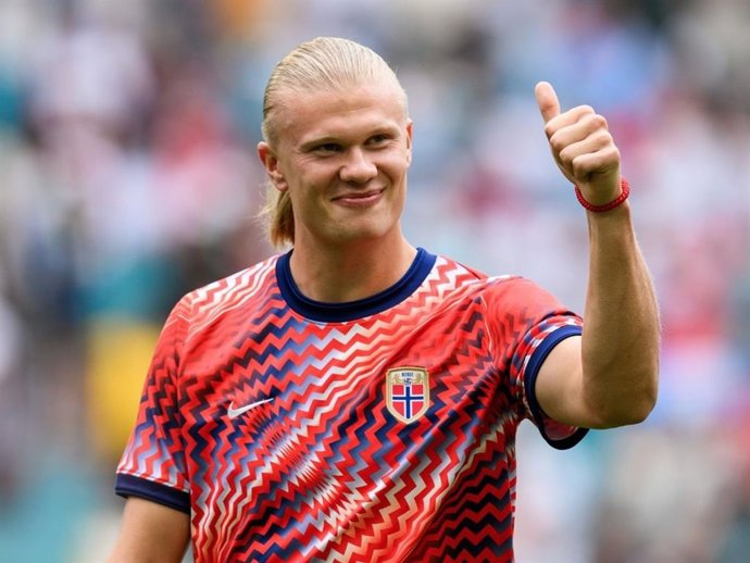 Haaland durante uno de los partidos del Mundial 2026