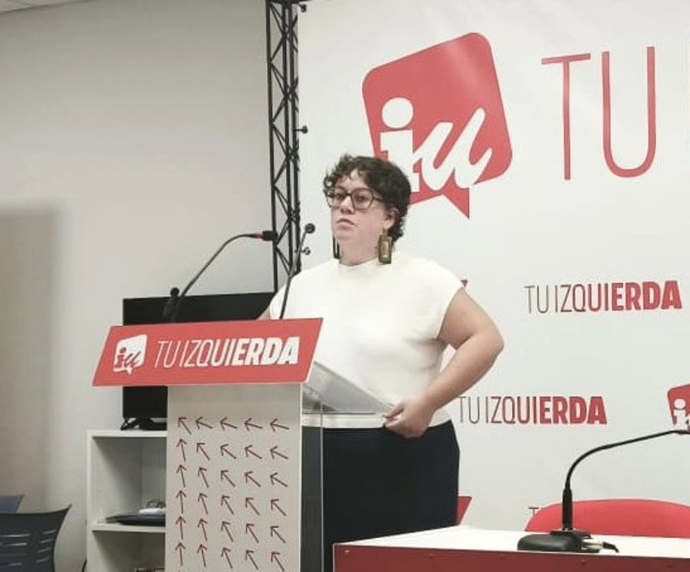 Elena Ollero, en la comparecencia ante la prensa.
