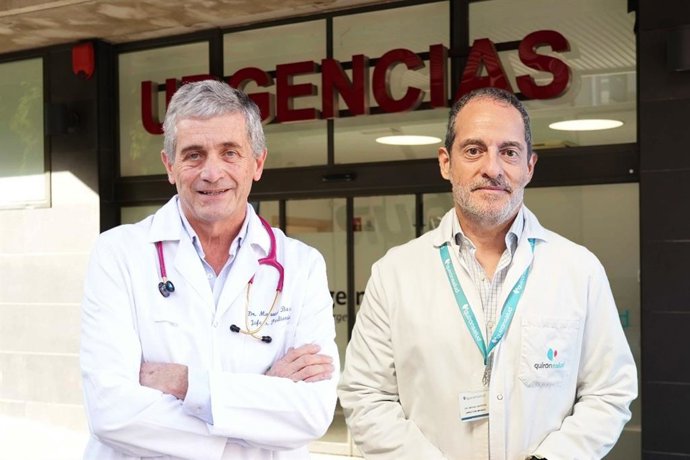 Los doctores Manuel Baca y Miguel Marcos