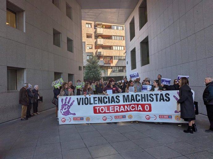 Archivo - Concentración contra las violencias machistas, en una imagen de archivo