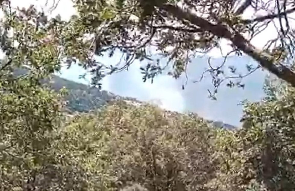 Incendio declarado en el paraje de Barranco Utrera, en Soportújar (Granada), a 25 de agosto de 2026.
