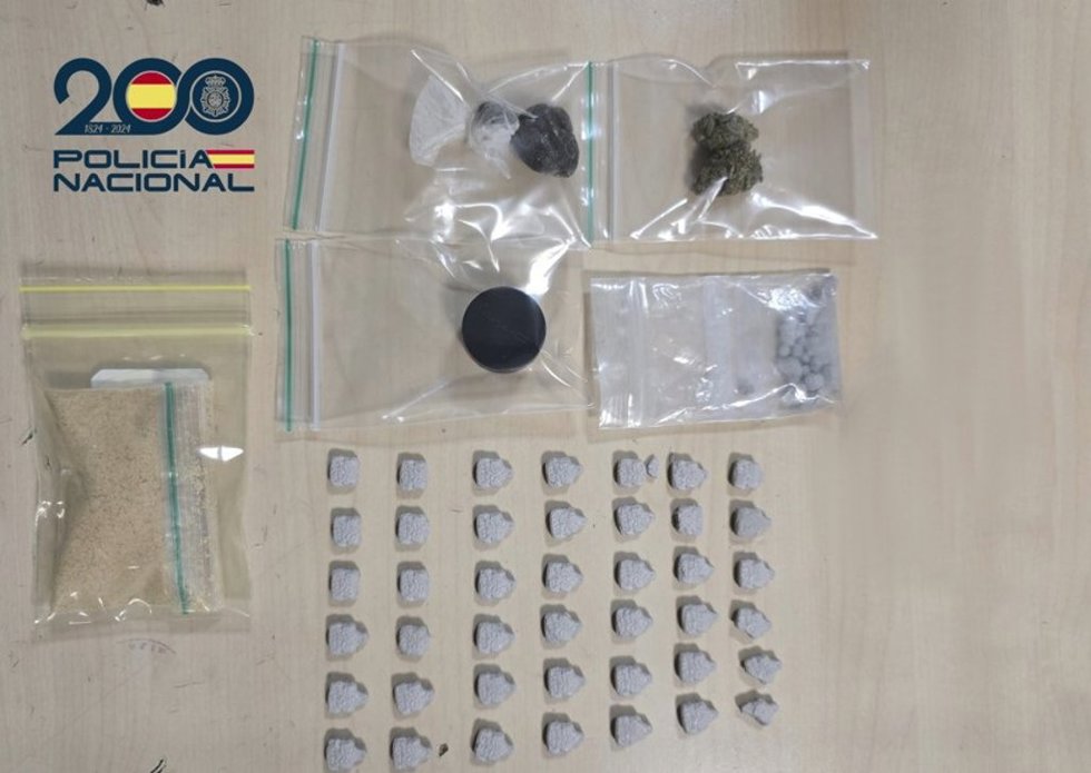 Detenido en Eivissa con medio centenar de pastillas de MDMA y otras drogas