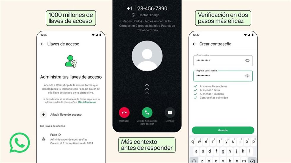 Nuevas funciones de seguridad de WhatsApp.