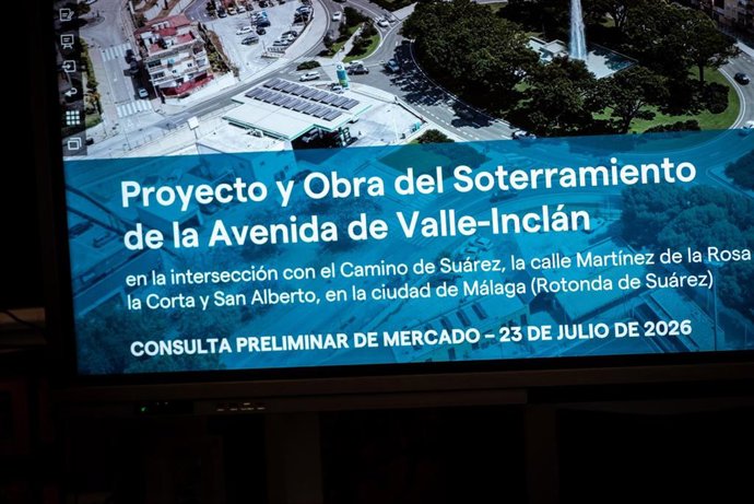 Archivo - Presentación de la consulta preliminar para el proyecto de soterramiento de la avenida Valle-Inclán.