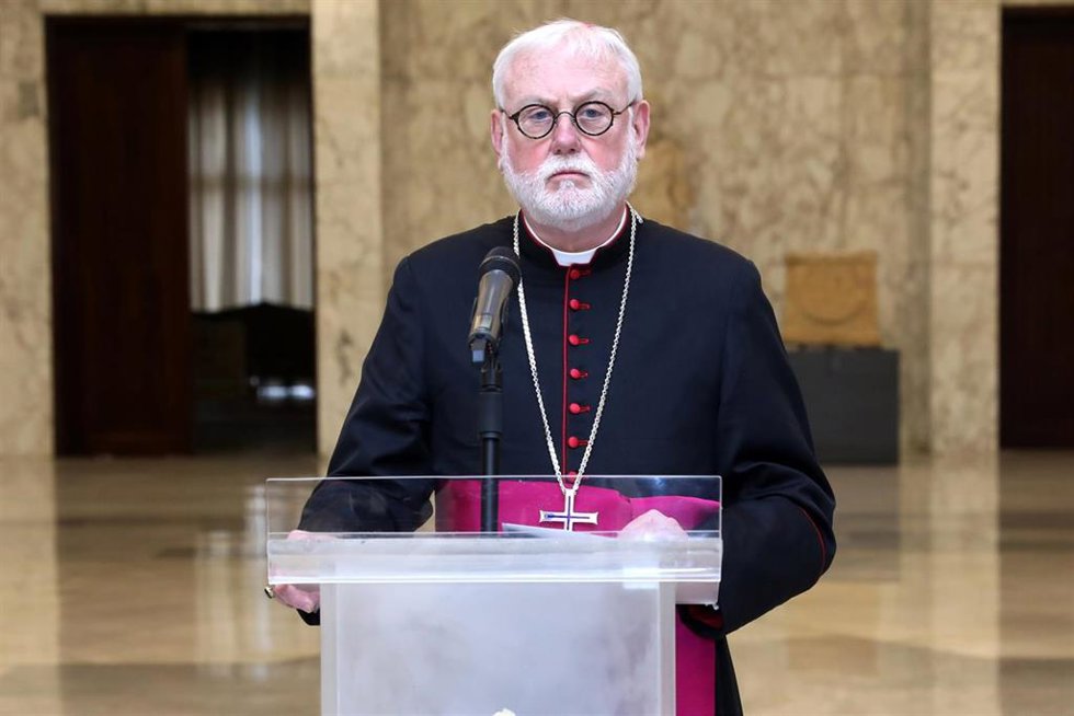 Archivo - El arzobispo Paul Richard Gallagher, responsable de las relaciones con los Estados en el Secretariado de Estado vaticano.