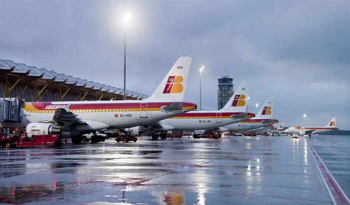 Archivo - Aviones de Iberia