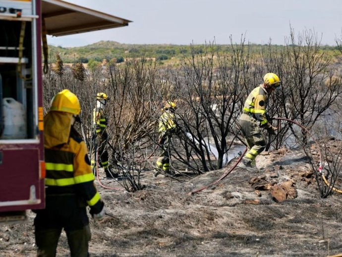 Bomberos forestales de SARGA.