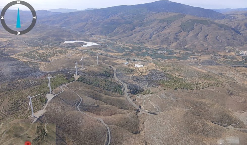 Incendio forestal estabilizado en Las Tres Villas (Almería).