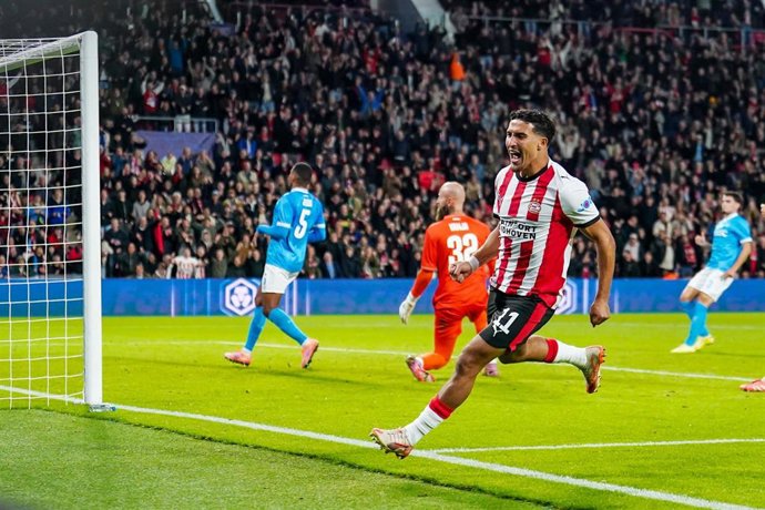 Archivo - Couhaib Driouech con el PSV Eindhoven