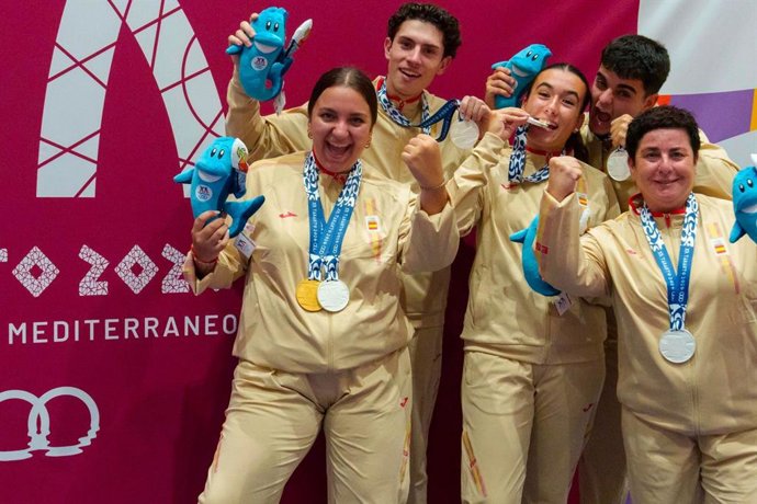 La petanca engrosa el medallero español en los Juegos Mediterráneos de Taranto 2026.