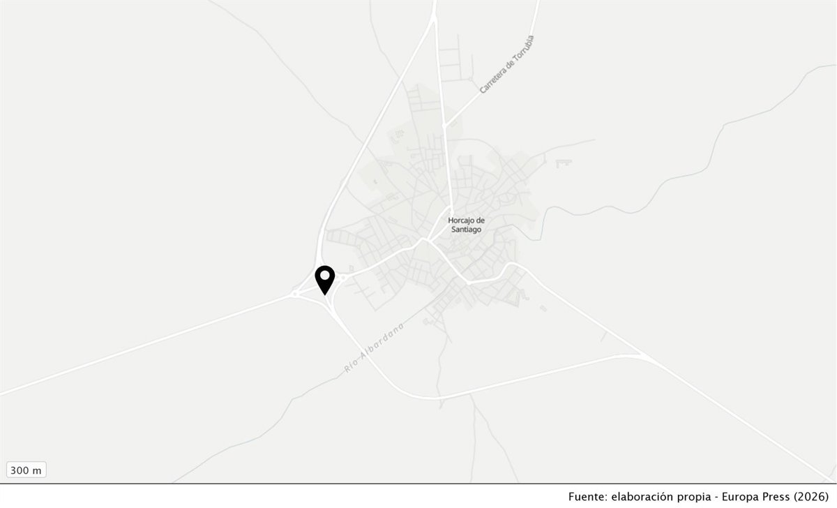Fallece un hombre en un accidente de tráfico en Horcajo de Santiago