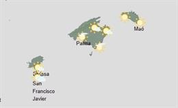 El tiempo hoy, miércoles 26 de agosto, en Baleares.