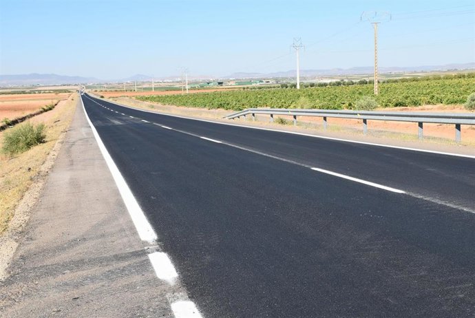 Carretera en la provincia de Albacete.
