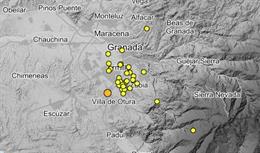 Movimientos sísmicos en Granada y su área metropolitana.