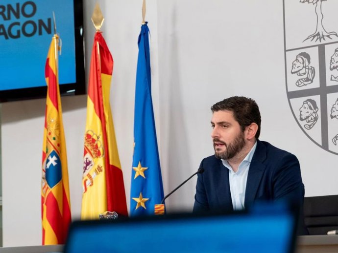 El vicepresidente del Gobierno de Aragón y consejero de Desregulación, Bienestar Social y Familia, Alejandro Nolasco.