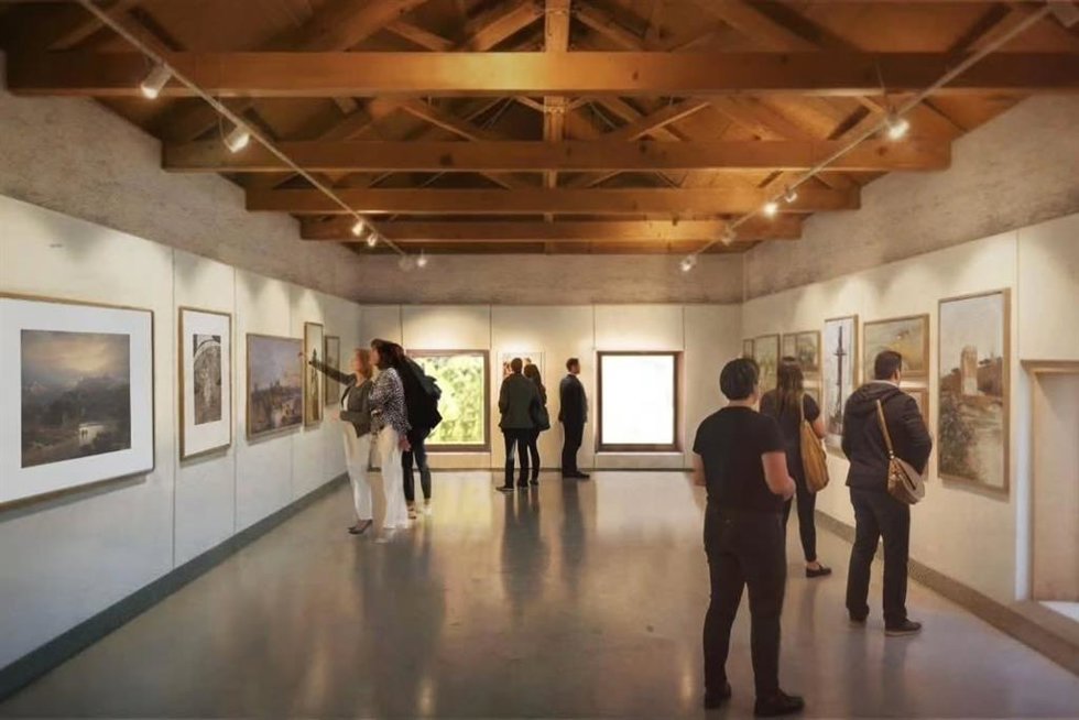 Proyecto de sala expositiva de la ampliación del Museo de la Ciudad