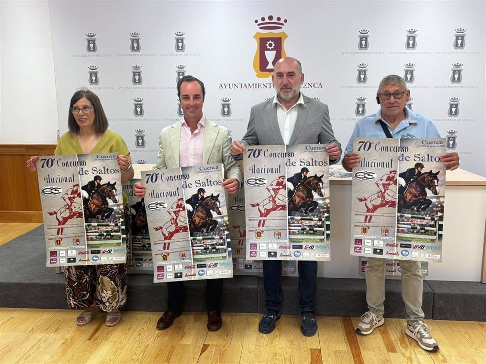Presentación del concurso de salto en Cuenca.