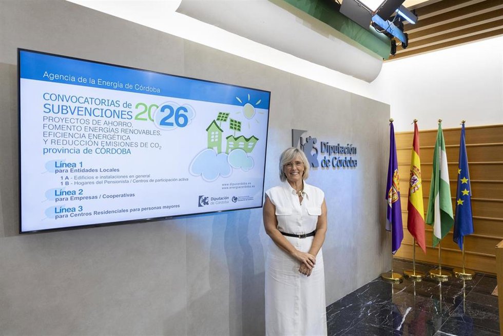 Tatiana Pozo, en la presentación del balance de subvenciones de la Agencia Provincial de la Energía.