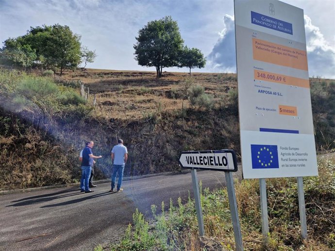 El Principado invierte 348.000 euros en la mejora del camino entre Porley y Valleciello, en Cangas del Narcea