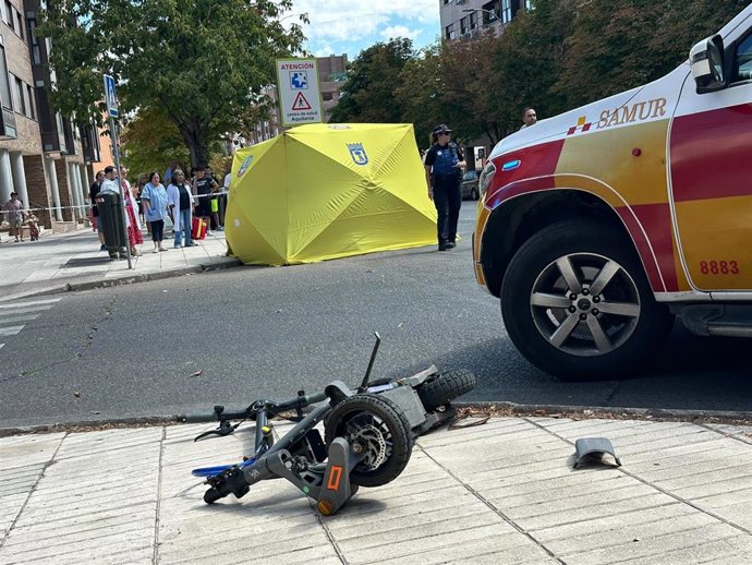 Accidente de patinete eléctrico