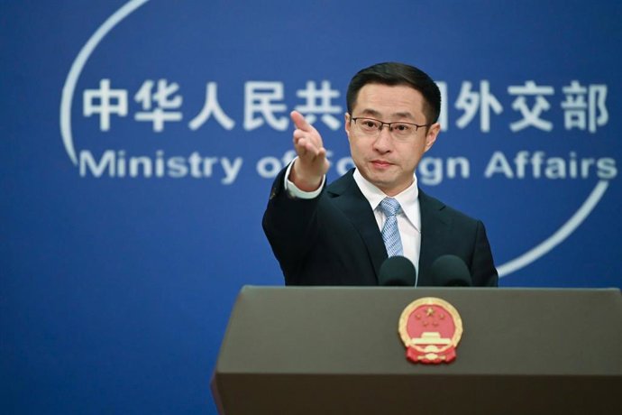 Archivo - Portavoz de Exteriores de China, Lin Jian, en rueda de prensa. 