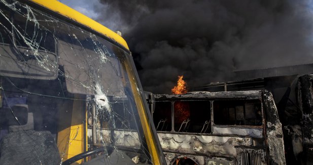 Al menos nueve muertos en un ataque de Ucrania contra un autobús en Lugansk